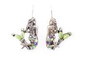 Left and Right Mermaid Eurowire Earrings