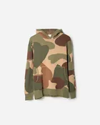 Camo Knit Sweater Hoodie