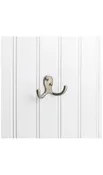 1-7/8" SLEEK AND CASUAL DOUBLE PRONG WALL MOUNTED HOOK