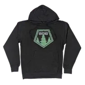 "906 Pines" Heather Charcoal Midweight Hoodie