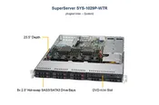 1U DUAL CPU Intel Xeon, 8 x 2.5", 12 DIMM-SYS-1029P-WTR