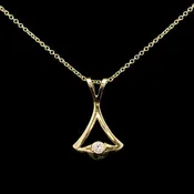 .07ct. Diamond Estate Necklace Yellow Gold - J42734