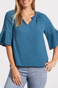 Bubble Gauze Blouse - M