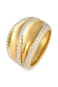 112-02312 18K YG DIA RING WD: 0.89CT