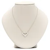 18K Diamond Heart Fashion Necklace