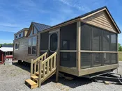 14×40 Smoky Mtn Cabin Park Model – Turn key- Available Now -On Display!!