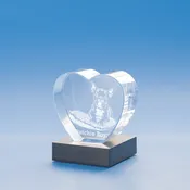 Heart 3D Photo Crystal