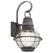 49629WZC Bridge Point 20" 1 Light Wall Light Weathered Zinc