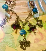 Hand Made One of a Kind Jewelry - Sea Lovers Charm Necklace