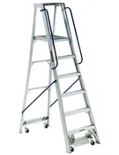 6ft Aluminum Ladder (w/ Handles & Wheels) AP5006