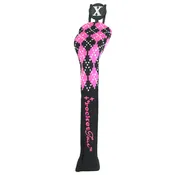 Argyle Skinny Stick - Black / Hot Pink