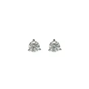 0.53ctw Round Diamond Stud Earrings