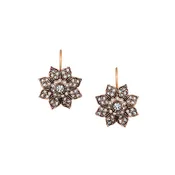 Azaara Vintage Starburst Floral Drop Earrings
