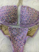 Custom Lust Luxe W/Color & Clear/Clear AB crystals "Limited Time Special"Competition Bikini