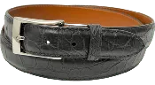 Black American Alligator Designer High End Leather Belt 1.25" Wide
