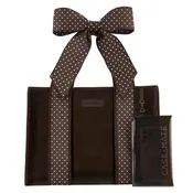 Espresso Polka Dot Bow Jelly Tote Bag
