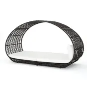 Abigal Outdoor Wicker Daybed with Cushion