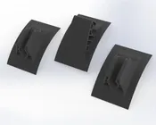 RIB Ladder Mounting Hardware - Grey or Black - Glue Kit Included