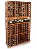 10 Column Individual Classic Mahogany Wine Rack (77.5″)