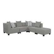 5-Piece Modular Sectional With Ottoman