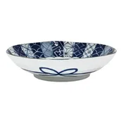 24oz 8.25"D Mino Ware Porcelain Deep Plate Ai Shonzui JP (5/30)