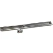 60" x 6" Stainless Steel Linear Drop-in Fire Pit Pan Kit