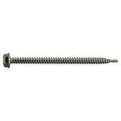 #10 X 3 Inch Hex Head Self-drilling Sheet Metal Screws Stainless Steel 410 - 50 Count
