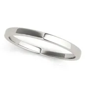 Flat Top Wedding Band