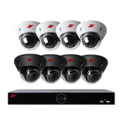 16 Channel Hybrid DVR Security System with 8×2MP Analog Fixed Vandal-Proof Cameras (4TB HDD)