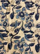 Block Printed Scarf, D069