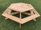 56″ Hexagon Picnic Table