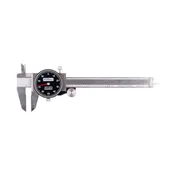 Dial Caliper with 0-4" Range Shockproof (Black Dial)