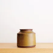 Small Earthenware Vase — Kimberly Rider Interiors