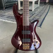 2007 Schecter Diamond Series Elite 4 Bass Guitar - Crimson Red (Crafted in South Korea)