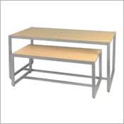 2 Piece Metal Frame Nesting Tables