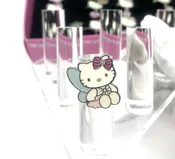 2011 Sanrio Hello Kitty Fairy Ring Blue Wings Pink Dress Adjustable Rare VTG