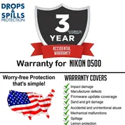 3 Yr Extended Warranty + Cleaning & Accidental Damage for Nikon D500