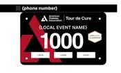 American Diabetes Association Tour de Cure Custom Champion Bib - Wristband(s)