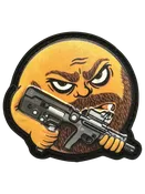 Beard Emoji PVC Morale Patch