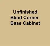 Unfinished Blind Corner BaseCabinet