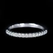 14K White Gold 0.21 CTW Diamond Band