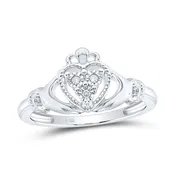 0.02Ctw-Nat Diamond Gift Heart Ring (1.87 grams)