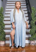 Glow Mode Metallic Kaftan