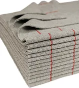 CleanAide® 16 x 16 in. 290 GSM Antimicrobial Silver Microfiber Towels – 12-pack