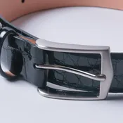 Black Alligator Belt by Martin Dingman