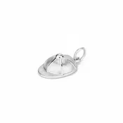 14k White Gold Jockey Cap Charm