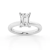 1.50 ct - Emerald  - Solitaire Ring