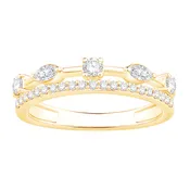 2-Row Lab-Grown Diamond Band