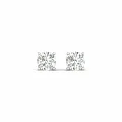 0.75 CTW Solitaire Round Diamond Stud Earrings