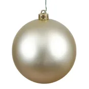 8" Champagne Matte Ball UV Drilled Cap